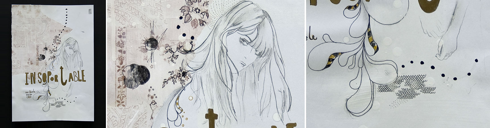 / EXPOSICIÃ“N PLAY WITH FIRE. DIBUJOS. TÃ‰CNICA MIXTA SOBRE PAPEL