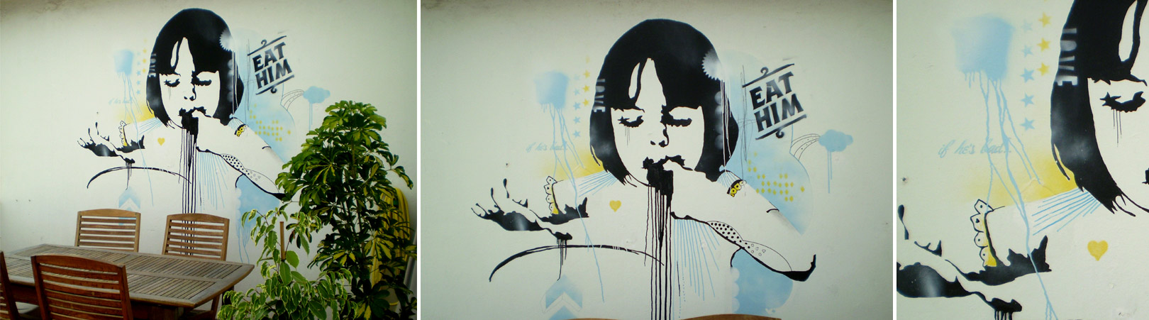 EAT ME. MURAL DE 2 x 1.50 M