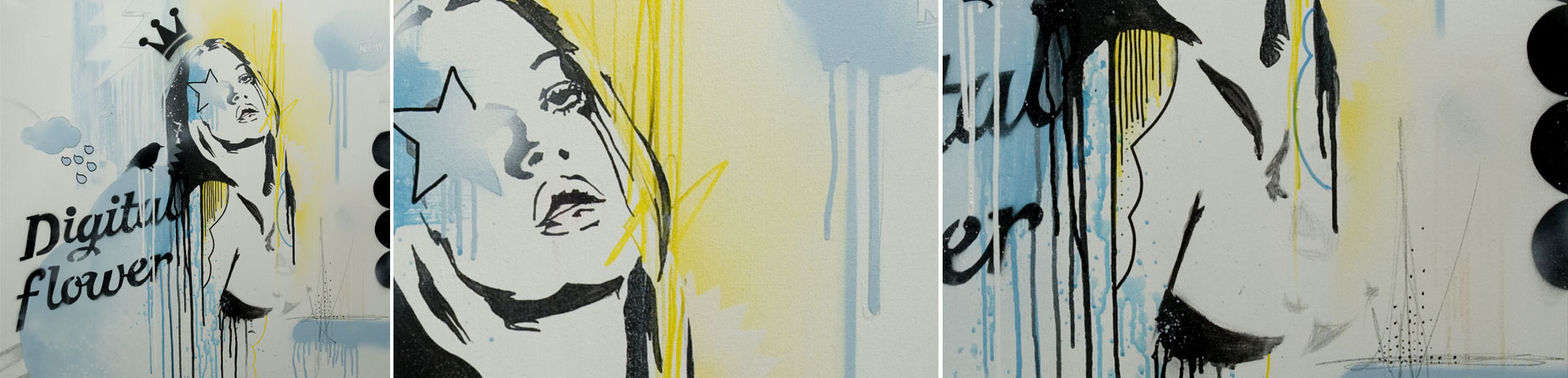 / EXPOSICIÃ“N PLAY WITH FIRE. DIGITAL FLOWER. TÃ‰CNICA MIXTA SOBRE LIENZO